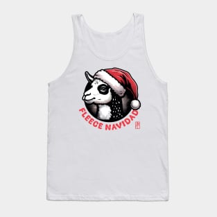 Fleece Navidad - Lama - Funny Christmas - Xmas - Happy Holidays Tank Top